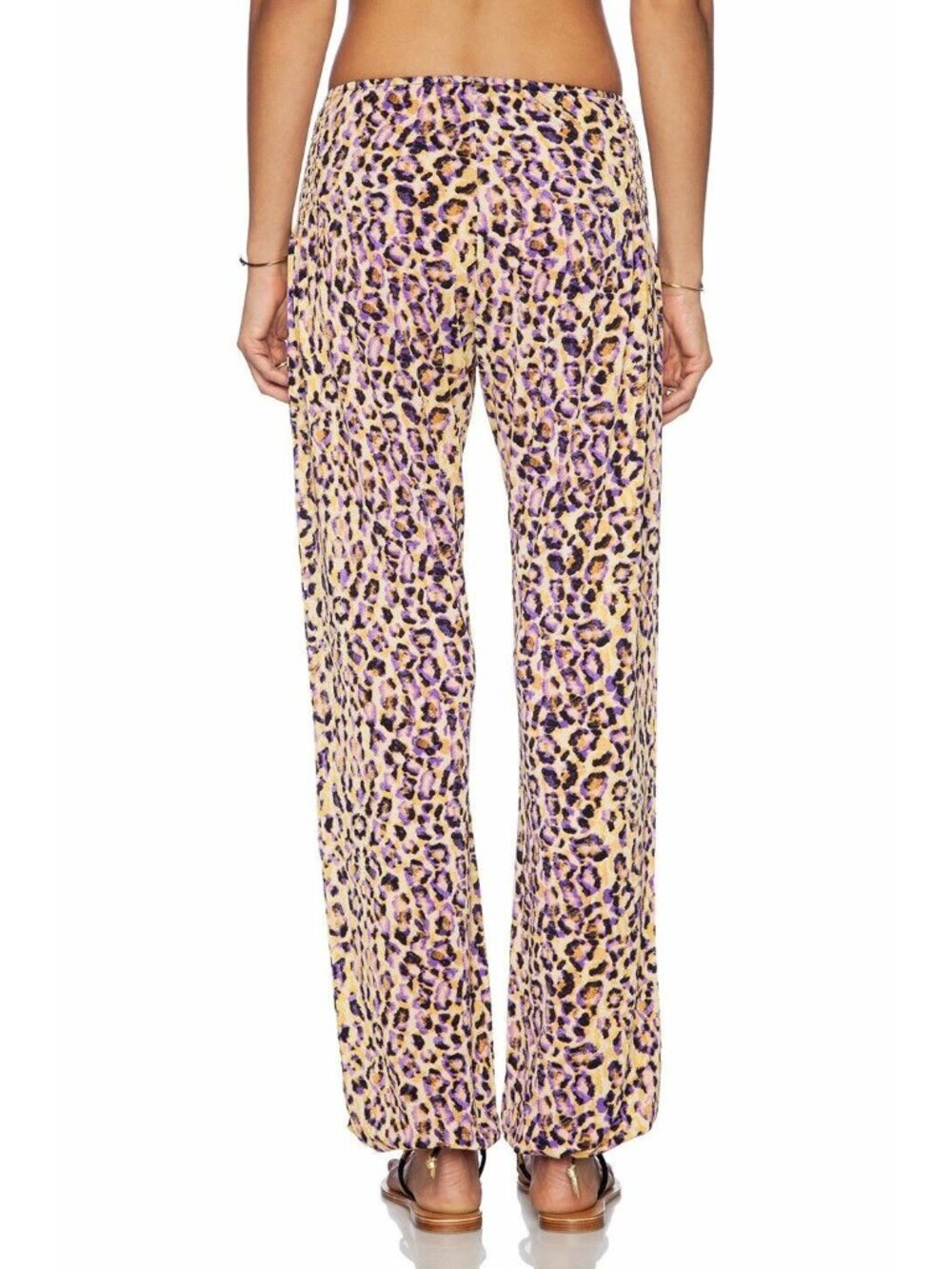 Tigerlily Atzaro Pink Leopard Print Lounge Pants Size 6 - Picture 5 of 14